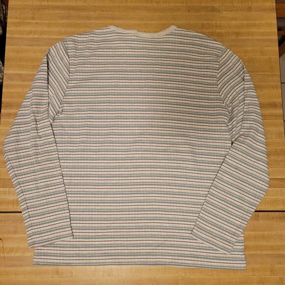 Vintage Classic Elements Women's Medium Striped Long Sleeve Shirt Ribbed Knit - Picture 8 of 8